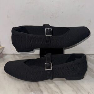 Easy Spirit Black Mesh Mary Jane Loafers